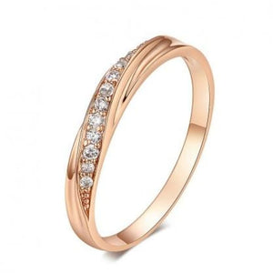 Aurora Glitz Ring 10 / Rose Gold Jewelry