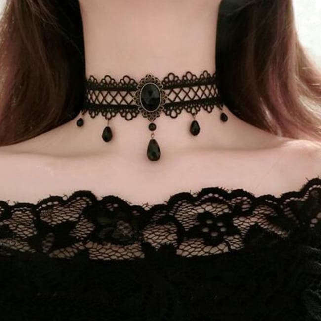 Dark Charlotte Choker Jewelry