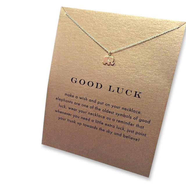 Good Luck Elephant Necklace Owls & Turtles Jewelry