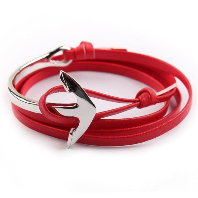 Maritime Passion Bracelet Silver & Red Jewelry