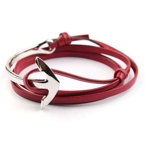 Maritime Passion Bracelet Silver & Wine Red Jewelry
