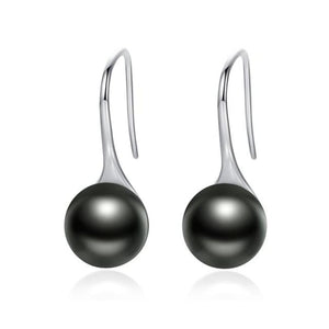 Pearl Delight Earrings Black Jewelry