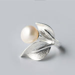 Pearly Leaf Ring Jewelry