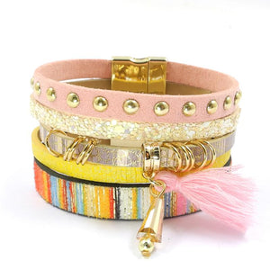 Savannah Mindset Bracelet Pink 17 Cm Owls & Turtles Jewelry