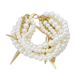 Spikes & Pearls Bracelet Jewelry